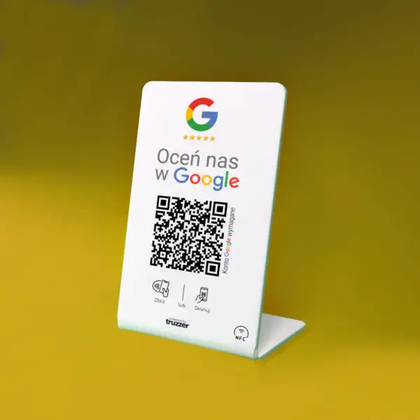 Stand NFC Personalizowany Oceń nas na Google Duży - obrazek 5