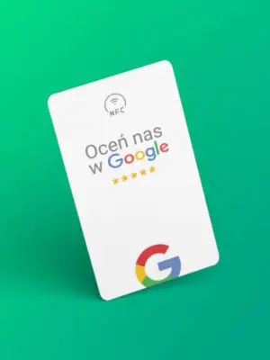 Karta NFC Wizytówka Oceń nas w Google