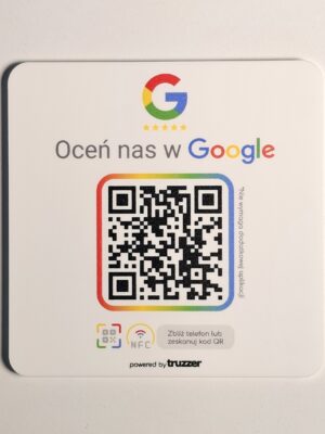 Tabliczka QR + NFC Oceń nas na Google