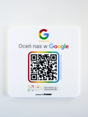 Tabliczka QR + NFC Oceń nas na Google